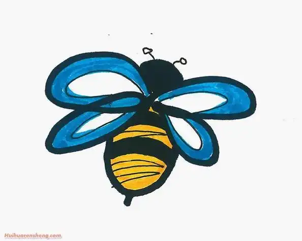 彩色翅膀的虫子简笔画搜索