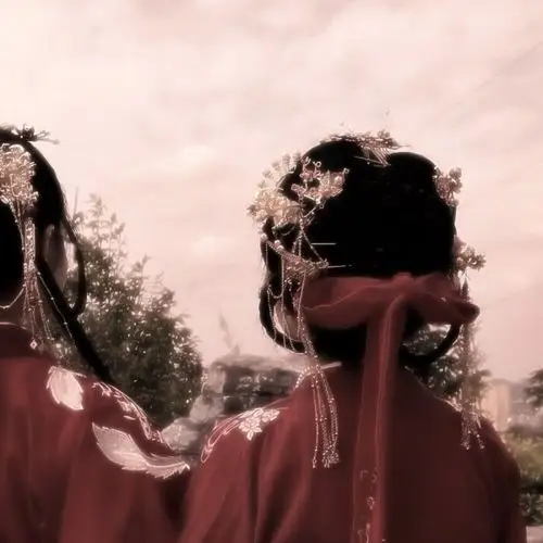 真人闺蜜背影头像.古风