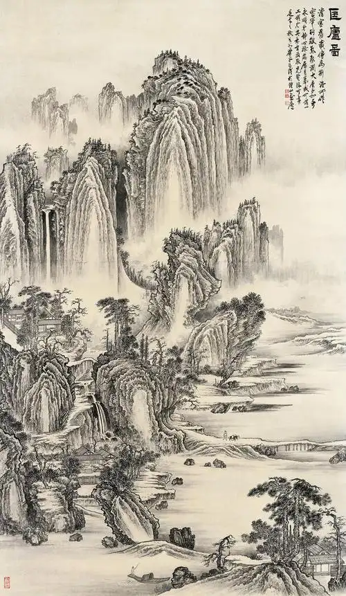 致敬经典——王永顺临摹古代山水佳作拜观记(之二)|萧平|古画|赵孟