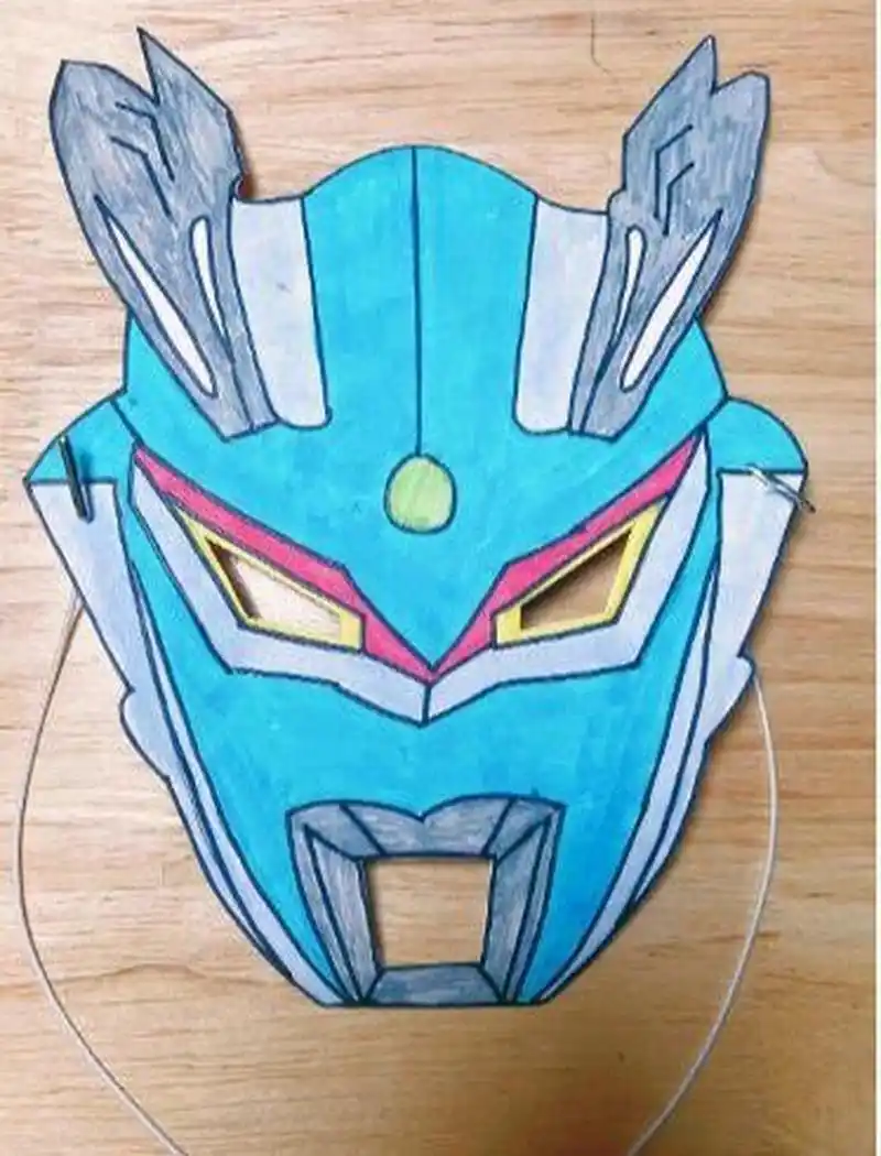 塞罗奥特曼面具91超简单/手工制作 学校举行活动 要求孩子制作手工