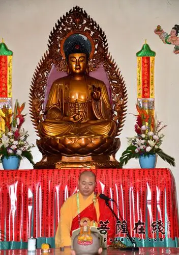 觉醒大和尚讲法(图片来源:菩萨在线)