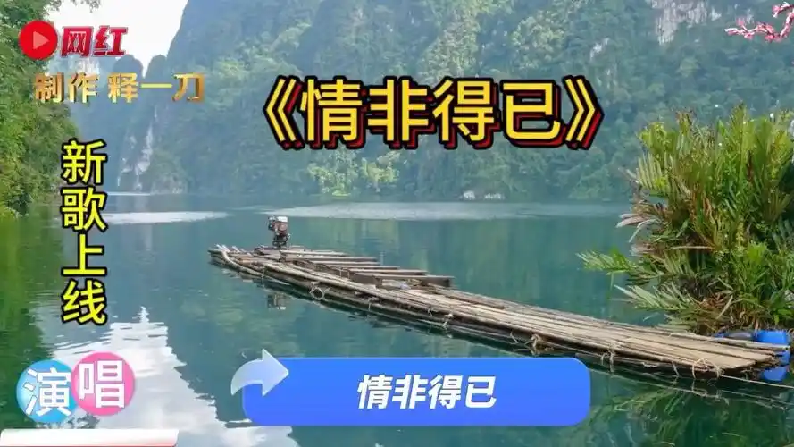 新歌上线《情非得已》,有没有一情叫人不伤心,听一遍就醉了