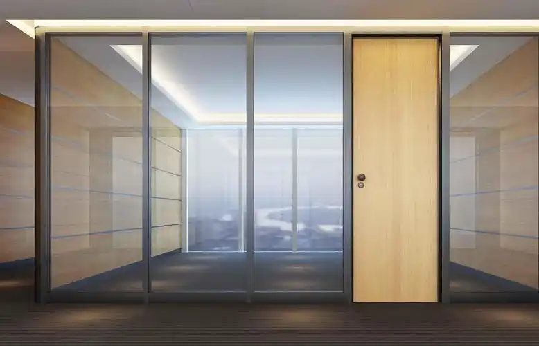 北京景山安装办公室玻璃隔断门隔断墙价格