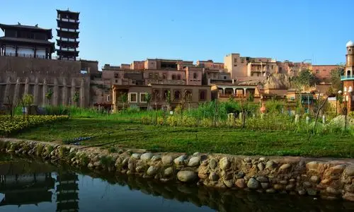 安详宁静的喀什古城_高清图集_新浪网