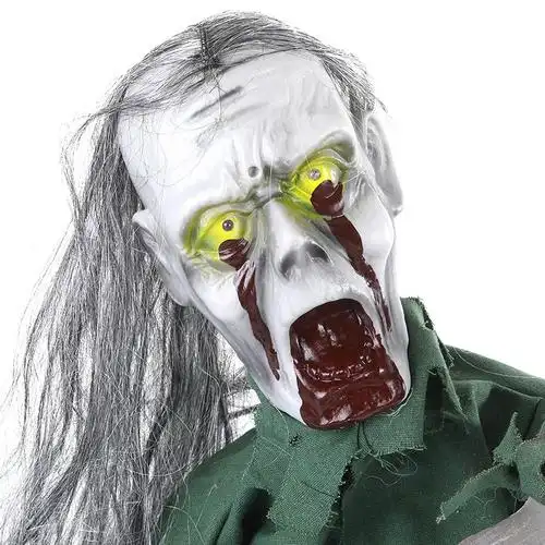 鬼屋装置带头发摇摆带音效整蛊搞怪半身鬼带发半身鬼整人玩具