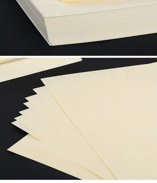 米白道林纸米黄书刊纸a4a3a5b5b4打印纸书写面加厚120