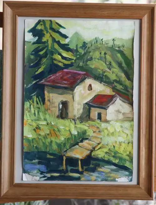 女儿的新作水粉画(风景)随时更新