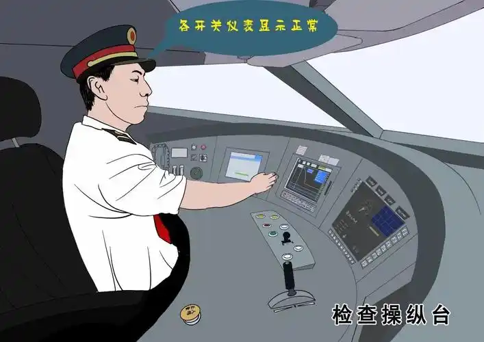 步骤2:检查操纵台司机根据"三固定"内容,即固定车次,固定站台,固定