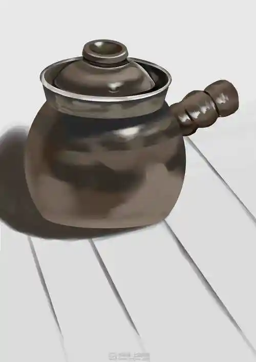 动漫插画基础静物罐子素描练习