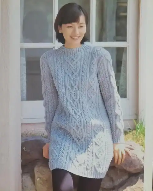 可以改成前短后长大开叉#手工编织  #志田瞳花样