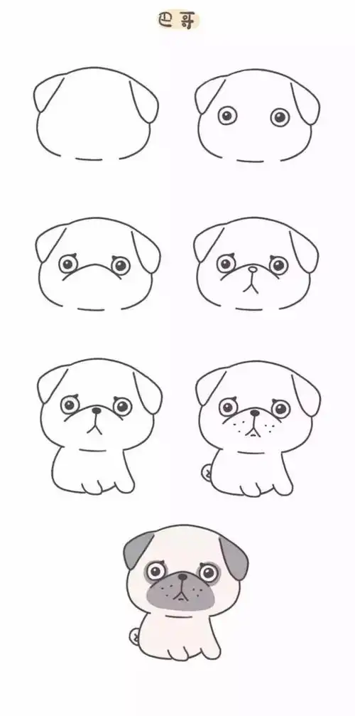 小狗的简笔画可爱 小狗的简笔画可爱又漂亮