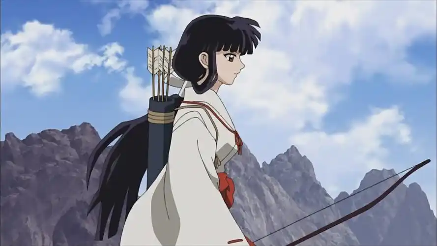 求犬夜叉中桔梗背着箭筒的图片!