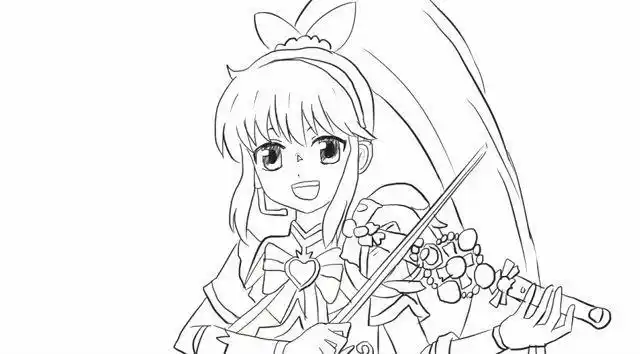 [小林简笔画]如何绘画巴动画片啦啦小魔仙之梦幻旋律中的凌美琪可爱的