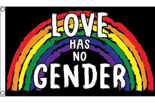 az flag love has no gender 彩虹旗 3 英尺 x 5 英尺 - lgbt pride