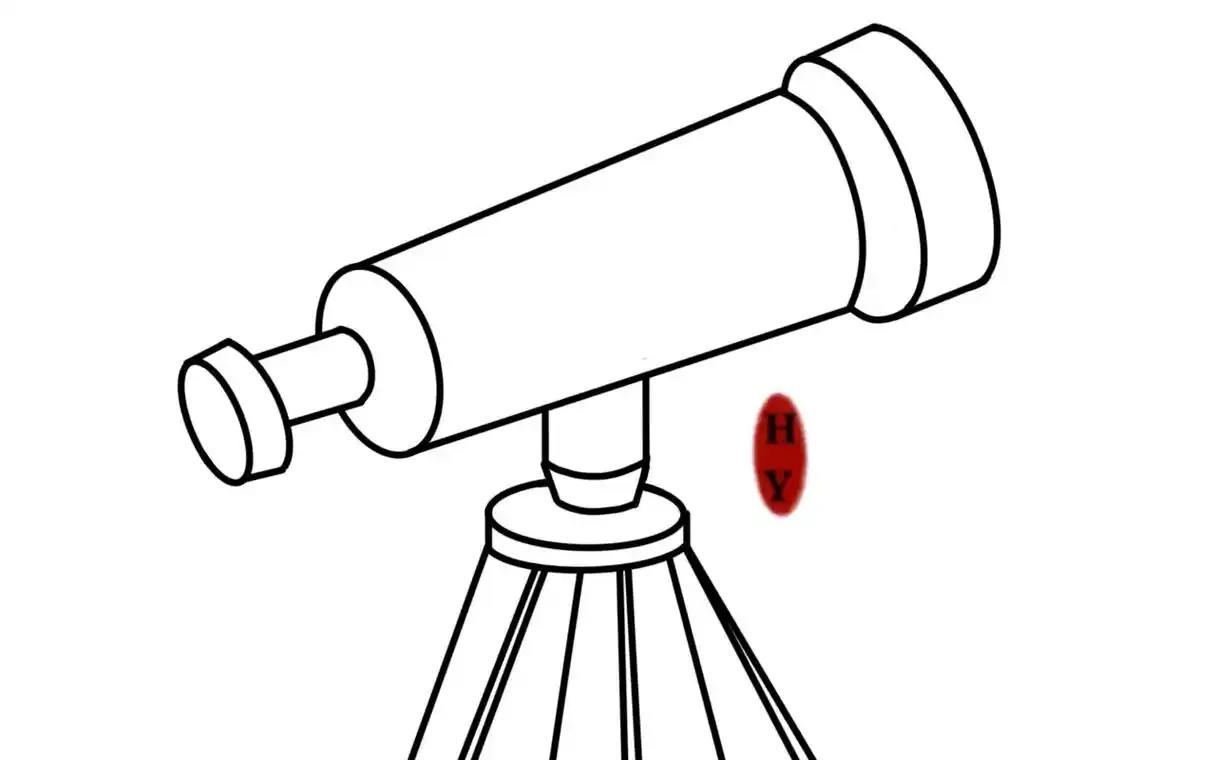 望远镜线描19100