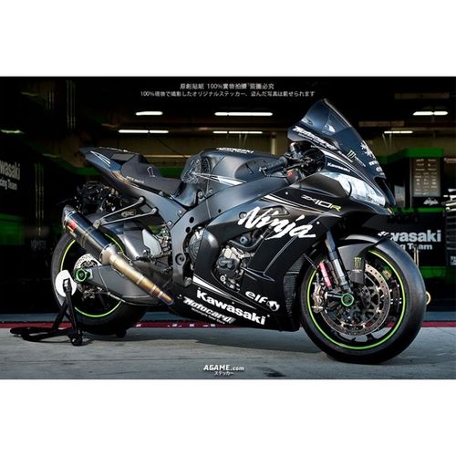 摩托车贴纸川崎kawasakizx-10r zx10r wsbk全车赞助商贴纸 agame