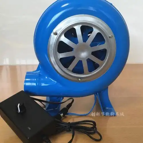 小型鼓风机220v12v柴火炉烧烤炉鸡蛋仔调速交直流60w电动鼓风机