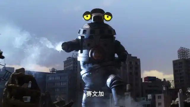 赛文加一拳就阻挡了歼灭机甲兽的致命一击,让歼灭机