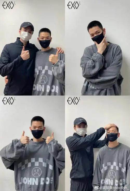 exo超话接下来就是最后一张摸头照了05#exo全员入伍