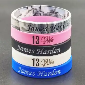 新款篮网13号哈登手环学生运动硅胶腕带球星周边饰品情侣手链橡胶大号