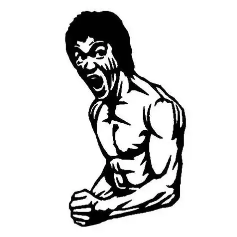 李小龙的简笔画