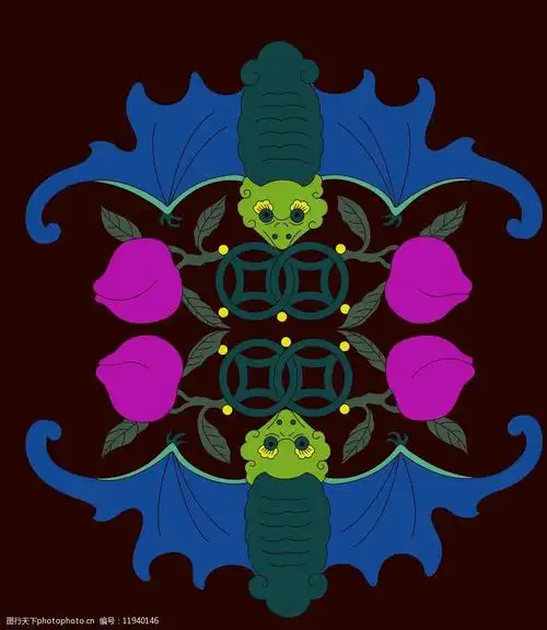 动物花纹蝙蝠素材图片