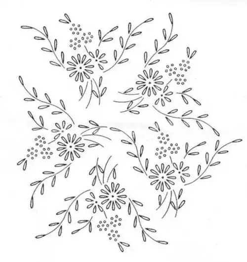 手工:60款刺绣 线稿,针法和图样都是简单的,新手快收藏练习吧