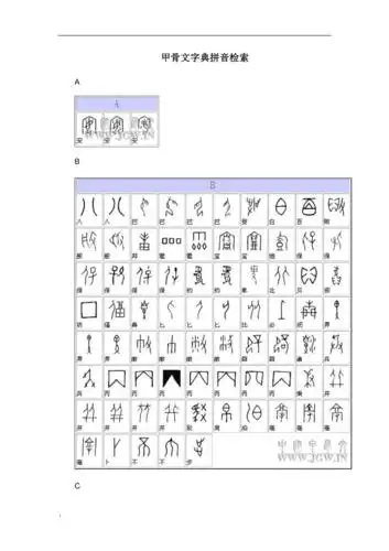 精粹:甲骨文字典