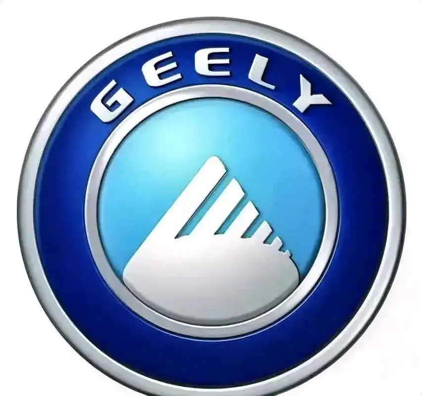 第一个,吉利的老车标,一开始我以为是什么蓝天雪山,后来才知道是6个6