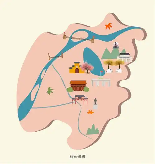 南京地图练习|插画|插画习作|slowslowxu - 原创作品 - 站酷 (zcool)