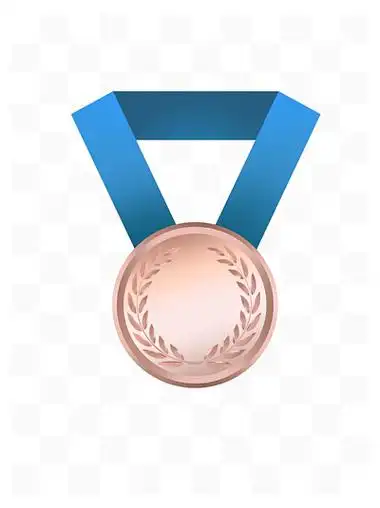 手绘铜质 i>奖 /i> i>章 /i> i>奖 /i>牌插画