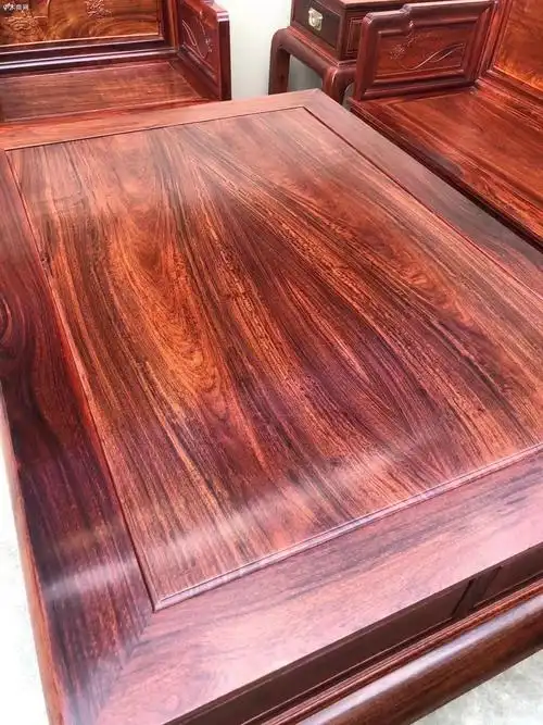 超级老料缅甸花梨木国工荷花沙发六件套出厂价2万元