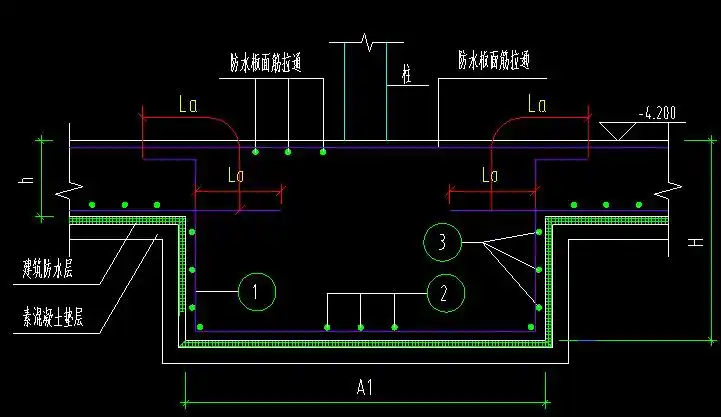 承台与筏板相连如何判断承台的高度