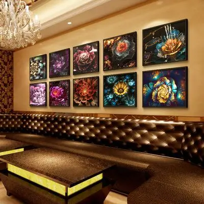 奔月ktv墙壁装饰画酒吧夜场包厢背景墙挂画玄关走道个性创意壁画