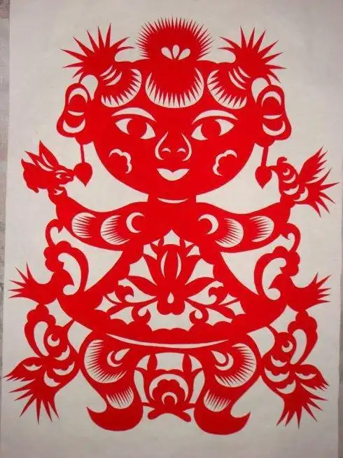 疗病娃娃剪纸 手工剪纸图片大全简单-蒲城教育文学网