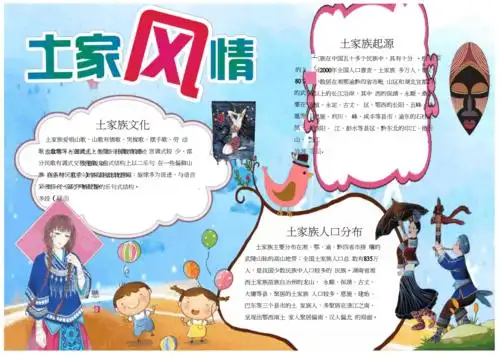 土家族电子小报docx1页