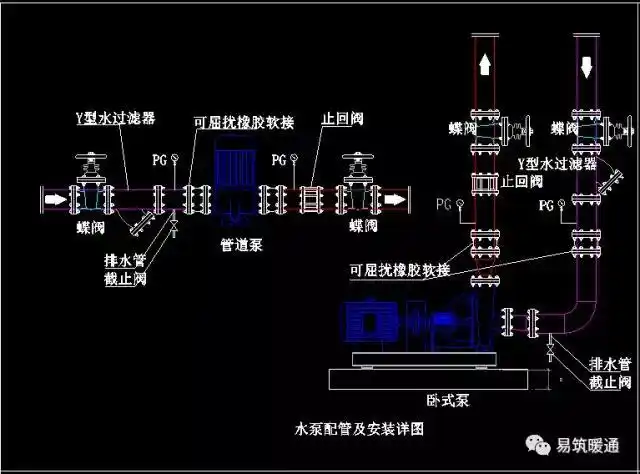 必看中央空调cad图例及安装大样图