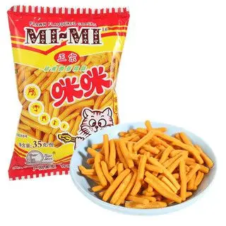 mimi咪咪虾味条马来西亚风味35g20包
