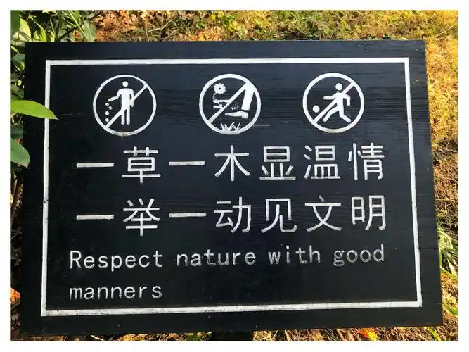 文明标语印眼帘, 遵守规则记心中!