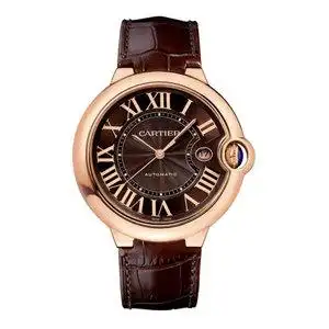 5新]卡地亚cartier蓝气球18k玫瑰金自动机械男手表w6920037
