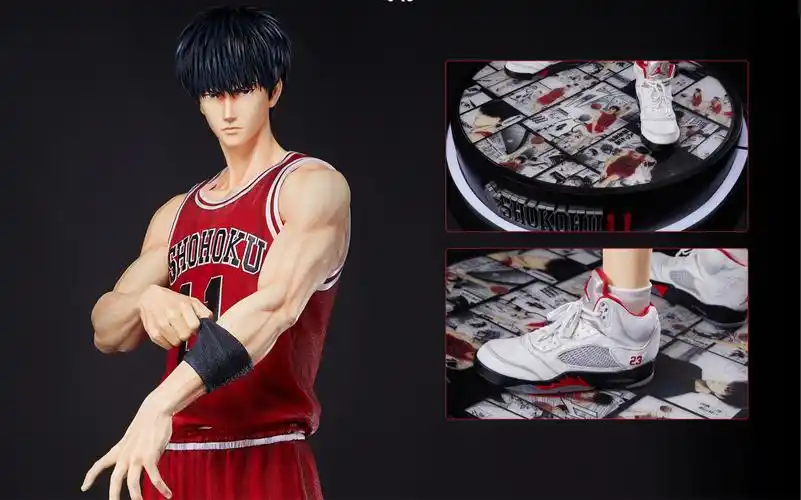 比人还高的手办雕像 你见过吗 1比1全身像流川枫来咯