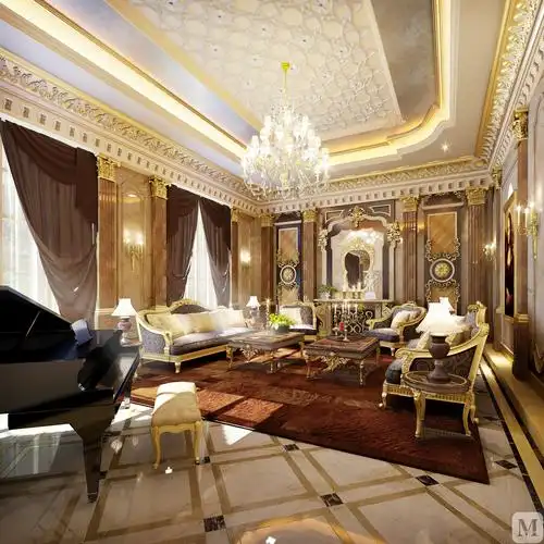 158.4万800㎡新古典别墅装修爱建园--案例说明-红星美凯龙家装效果图