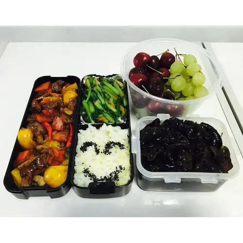 我的蓝没忧郁吖做的上班族的午餐便当