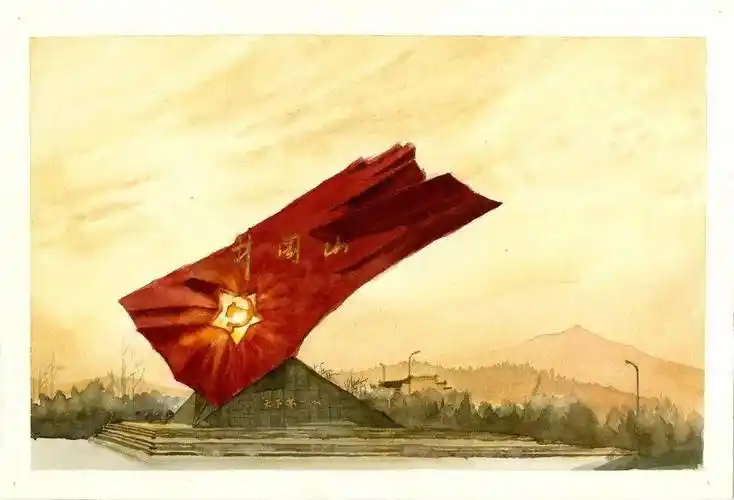 印象燕大师生手绘红色建筑献礼建党百年组图