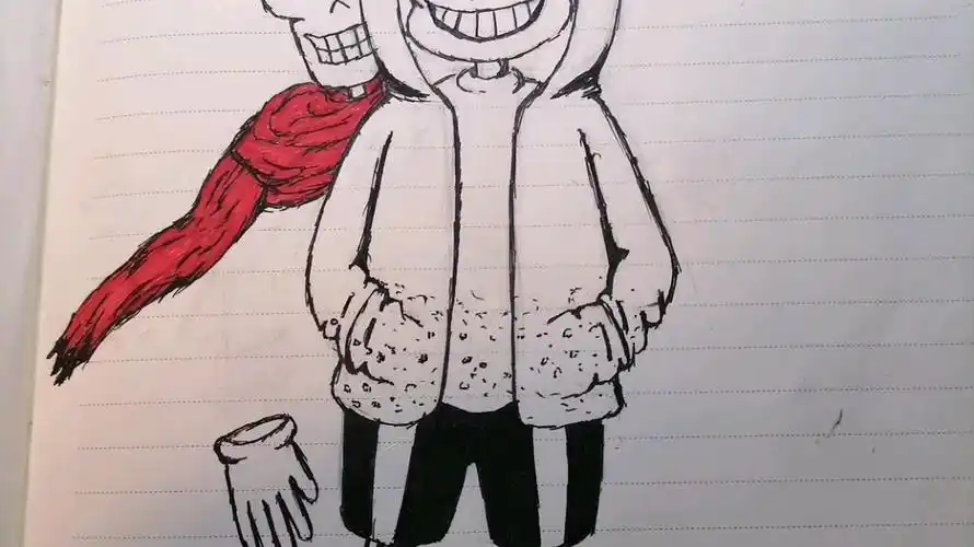 【ut邪骨团绘画】ut萌新画muder sans