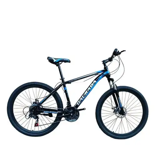 低价库存处理山地自行车26寸变速前减震双碟刹碳钢轻松越野自行车