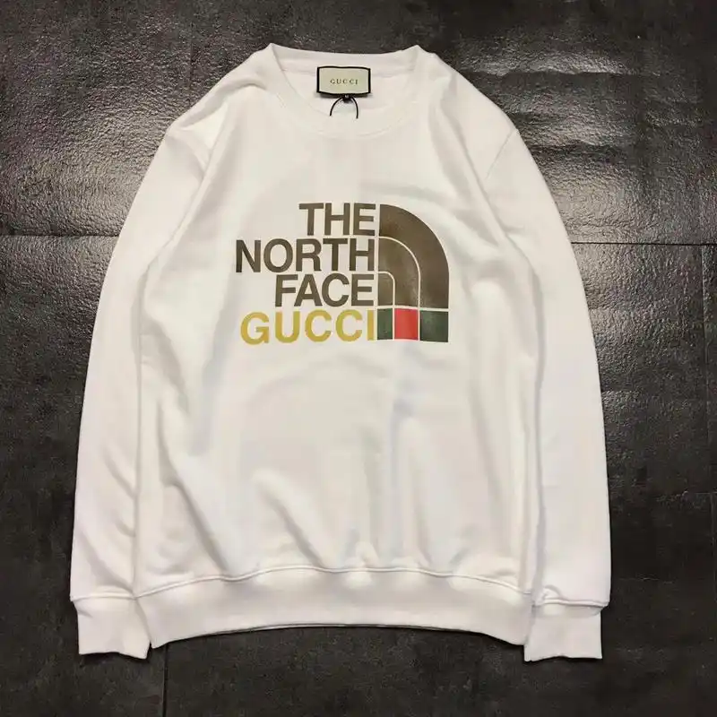 2021秋季gucci古驰联名北面字母印花卫衣