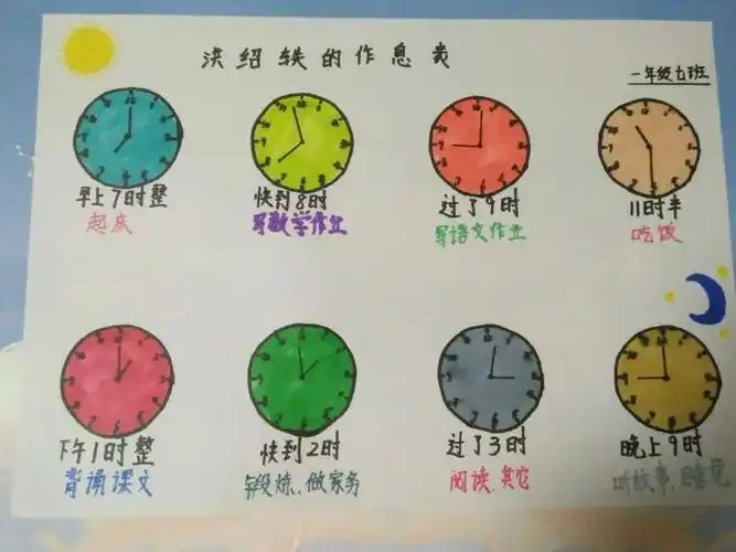 钟表滴答滴答地走,时间悄悄从指间溜……时间宝贵,不能浪费.