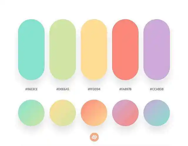 一波渐变色搭配方案柔和唯美