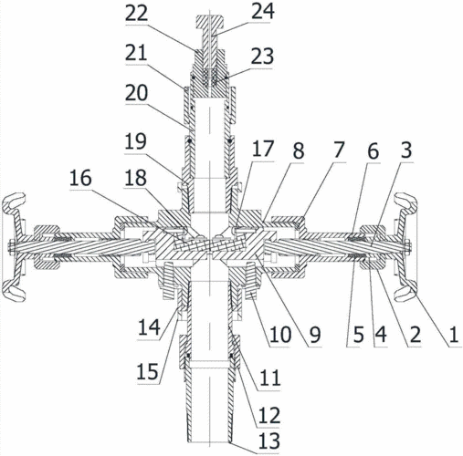 螺杆泵新型组合式偏心井口的制作方法